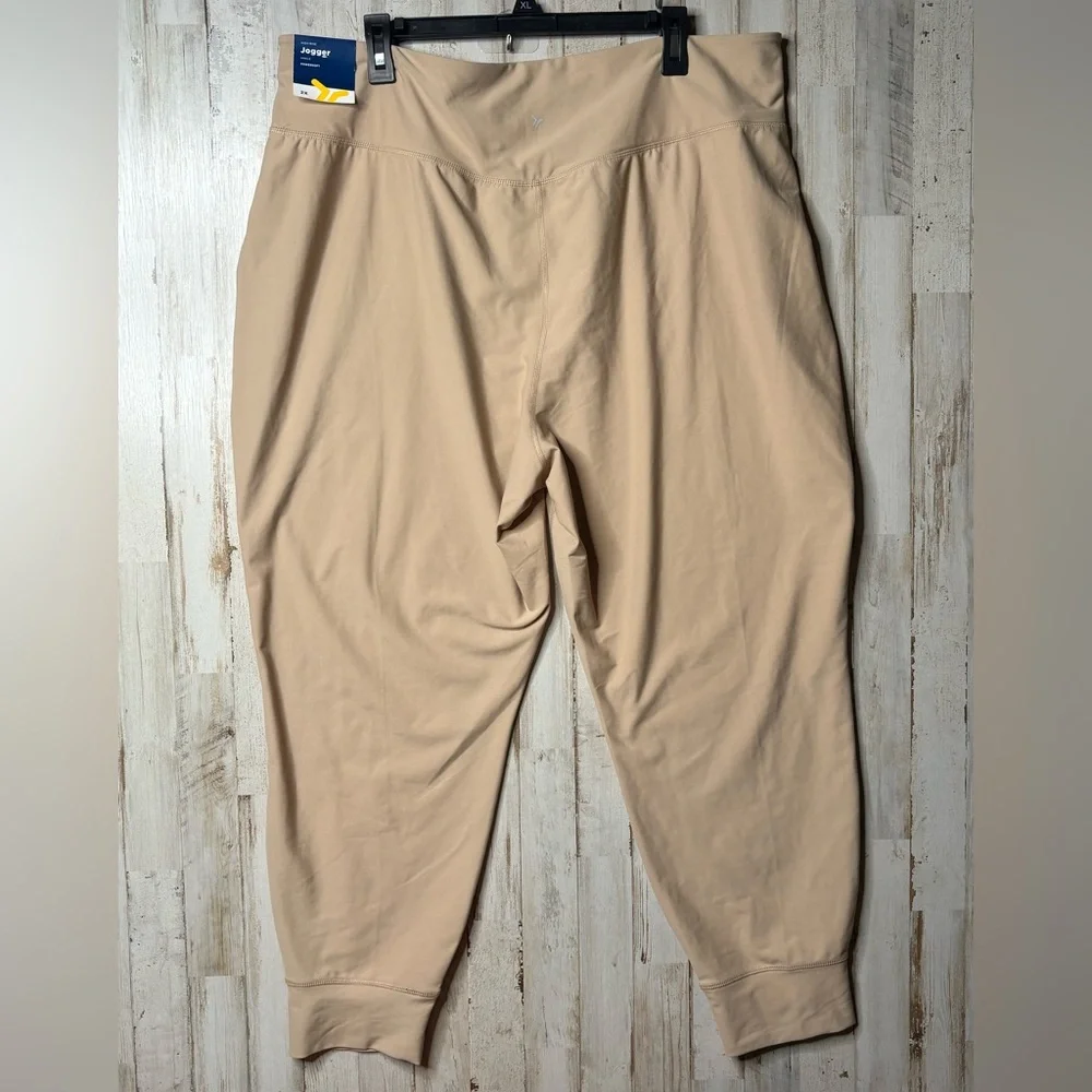 Old Navy Active Powersoft High Rise Beige Jogger Pants Size 2X NWT - Picture 6 of 11